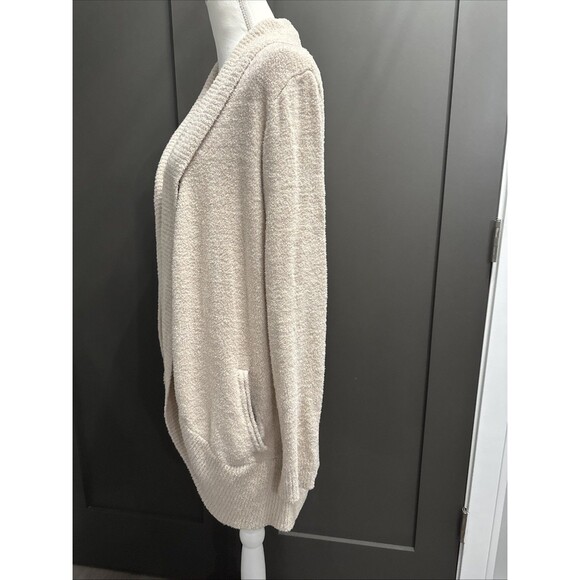 Barefoot Dreams Circle Cardigan Cozy Chic Lite Soft/ Comfort Size Medium Beige - Picture 3 of 6